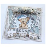 Stempel / Stamp: Transparent Transparente selo: Bebê e ursos de peluche
