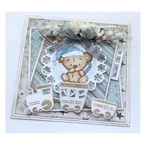 Transparent stamp: Baby and Teddy Bears