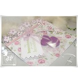 Joy!Crafts und JM Creation Stamping and embossing stencil, Champagne Toast