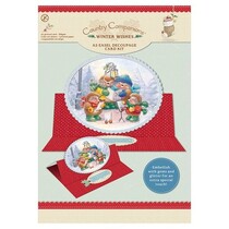 Kit A5 Tarjeta Decoupage caballete, "Deseos del invierno"