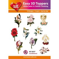 10 pretty 3D Chipboard motives! Single packed in a small bag