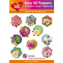 10 hübsche 3D Chipboard Motive! Einzelnen verpackt in ein Beutelchen