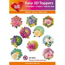 10 pretty 3D Chipboard motives! Single packed in a small bag