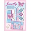 Komplett Sets / Kits Craft Kit, Jewelly Butterflies set, heldere mooie kaarten met sticker