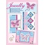 Komplett Sets / Kits Craft Kit, Jewelly Sommerfugle sæt, lyse smukke kort med mærkaten