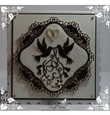 Wild Rose Studio`s Corte y estampado en relieve plantillas en el amor