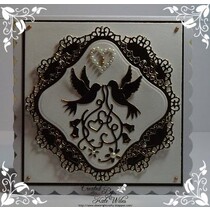 Cutting and embossing stencils in Love