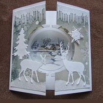 Punzonatura e goffratura modelli craftabili, 2 renne