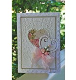X-Cut / Docrafts Punching and embossing template: A6 frame with heart