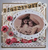Marianne Design Embossing and punching template, elegant, oval decorative frame
