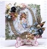 Marianne Design Embossing en ponsen sjabloon, elegant, ovaal sierlijst