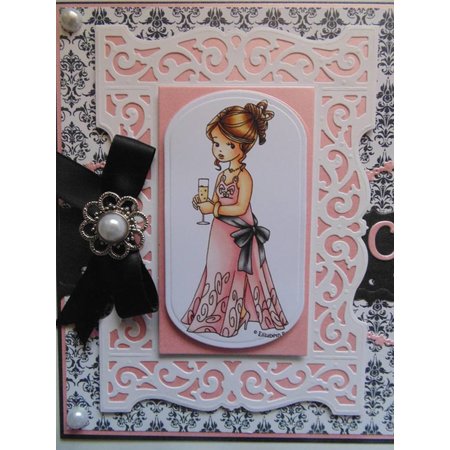 Spellbinders und Rayher Coupe et gaufrage pochoirs, cadre décoratif en filigrane