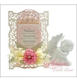 Spellbinders und Rayher Coupe et gaufrage pochoirs, cadre décoratif en filigrane