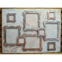 Wildrose Studio`s stampaggio e goffratura stencil, Arte Antica Frames