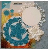 Joy!Crafts und JM Creation Punching and embossing templates: Circle with flower