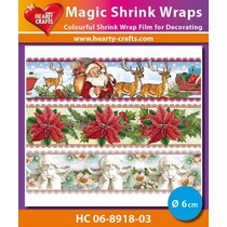 Magic shrink films, Christmas (⌀ 6 cm)