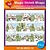 BASTELZUBEHÖR / CRAFT ACCESSORIES Magic shrink films Winter Village (⌀ 6 cm)