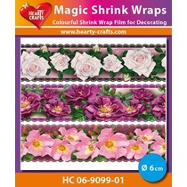 Magisk krympe film, Roses Luxe (⌀ 6 cm)