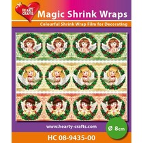 NEW SHRINK etiketten, Engel (⌀ 8 cm)