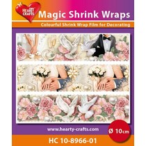 Magische Schrumpffolien, Hochzeit (⌀ 10 cm)