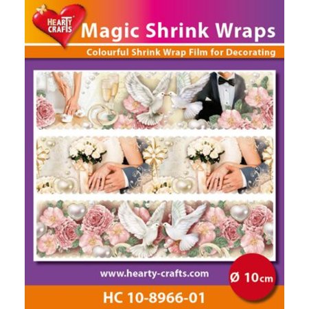 BASTELZUBEHÖR / CRAFT ACCESSORIES Magisk krympe film, bryllup (⌀ 10 cm)