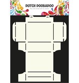 Dutch DooBaDoo A4 Template: Card type, Geschenkschachtel