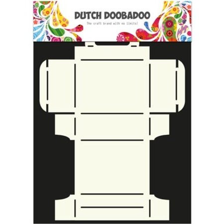 Dutch DooBaDoo A4 Template: Card type, Geschenkschachtel