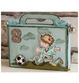 Dutch DooBaDoo A4 Template: Card type, Geschenkschachtel