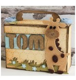 Dutch DooBaDoo A4 Template: Card type, Geschenkschachtel