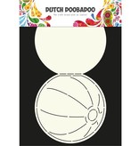 Dutch DooBaDoo A4 Template: Card type, kaarten in de vorm van een bal