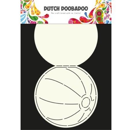 Dutch DooBaDoo A4 Template: Card type, kaarten in de vorm van een bal