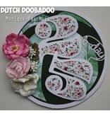 Dutch DooBaDoo A4 Template: Card type, kaarten in de vorm van een bal