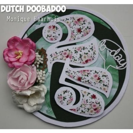 Dutch DooBaDoo A4 Template: Card type, kaarten in de vorm van een bal