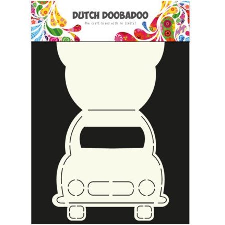 Dutch DooBaDoo A4 Skabelon: korttype, for kort i form af en bil