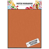 2 x A5 læder look, Orange