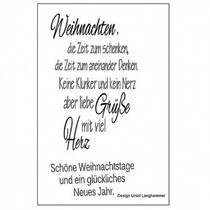 Transparent stamp: German lyrics for Christmas