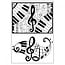 Stempel / Stamp: Transparent selo transparente: Music