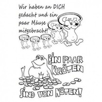 Transparent Stempel: deutsche Texte