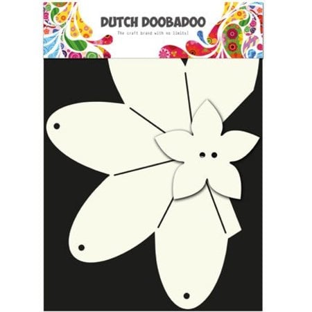Dutch DooBaDoo Plantilla A4: Tipo de tarjeta, caja de regalo de la fresa