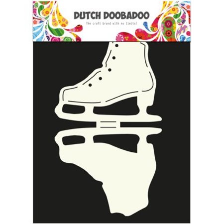 Dutch DooBaDoo A4 Template: Card type, for cards in the form of ice