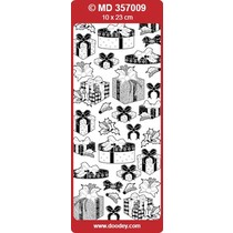 Ziersticker avec des cadeaux