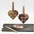 BASTELSETS / CRAFT KITS: Flechtherzen, dimensioni 14,5x10 cm, 120 g, Natura, 8Sets