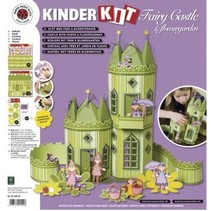 Kids kit fadas castelo com jardim de flor