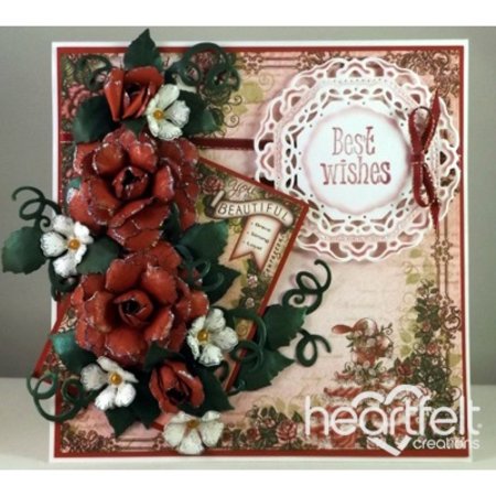 Heartfelt Creations aus USA Dyptfølt CREATIONS "Classic vintreet Roses"