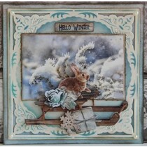 Skæring og prægning stencils, 2 og 1 ramme lysestage