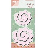 Joy!Crafts und JM Creation Ponsen en embossing sjabloon: Roll up rozen