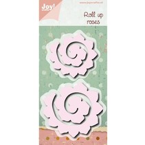 Ponsen en embossing sjabloon: Roll up rozen