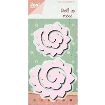 Punching and embossing template: Roll up roses