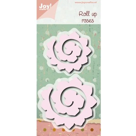 Joy!Crafts und JM Creation Punching and embossing template: Roll up roses