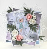 Joy!Crafts und JM Creation Punching and embossing template: Roll up roses